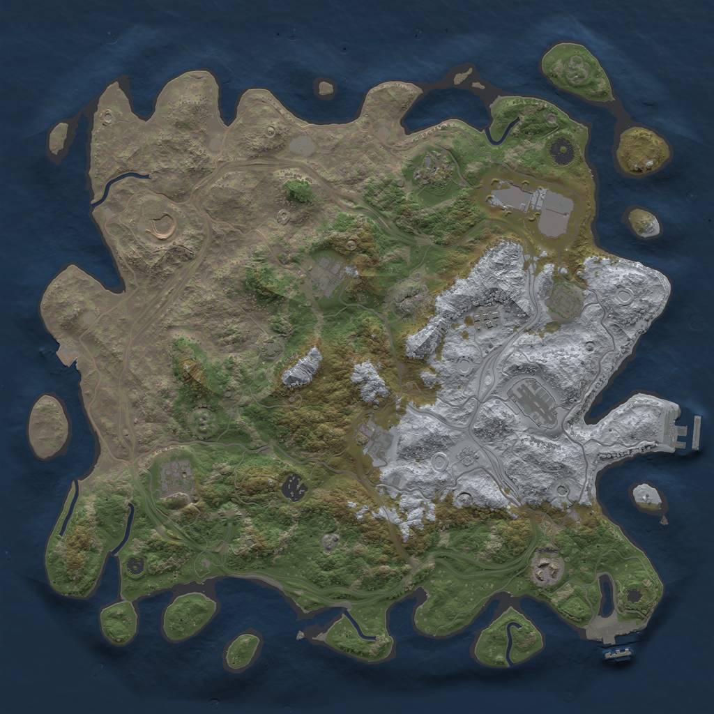 Rust Map: Procedural Map, Size: 4250, Seed: 2675, 19 Monuments