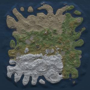 Thumbnail Rust Map: Procedural Map, Size: 4500, Seed: 1675685150, 19 Monuments