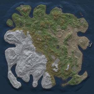 Thumbnail Rust Map: Procedural Map, Size: 4500, Seed: 1708749757, 19 Monuments