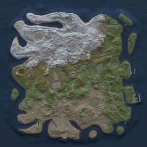 Thumbnail Rust Map: Procedural Map, Size: 4250, Seed: 588824711, 19 Monuments