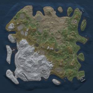 Thumbnail Rust Map: Procedural Map, Size: 4250, Seed: 20240905, 19 Monuments