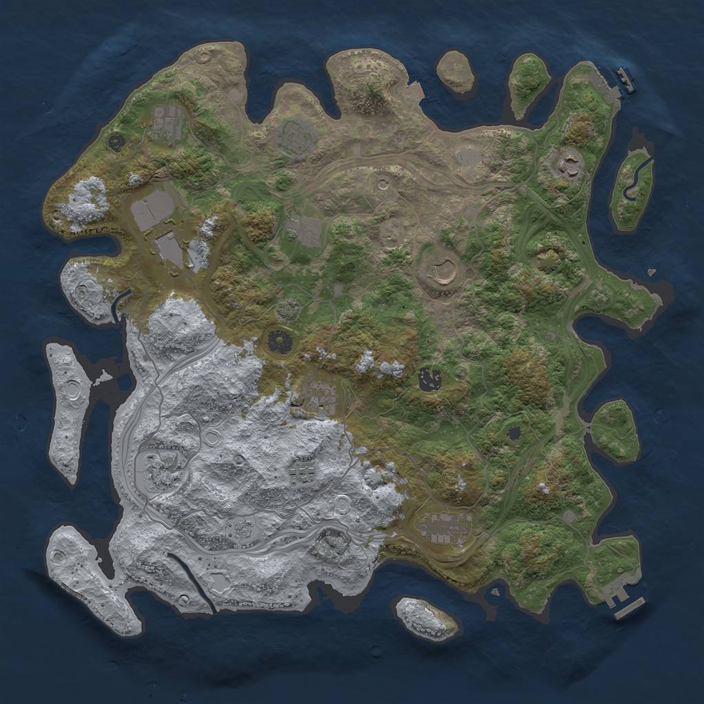 Rust Map: Procedural Map, Size: 4250, Seed: 20240905, 19 Monuments