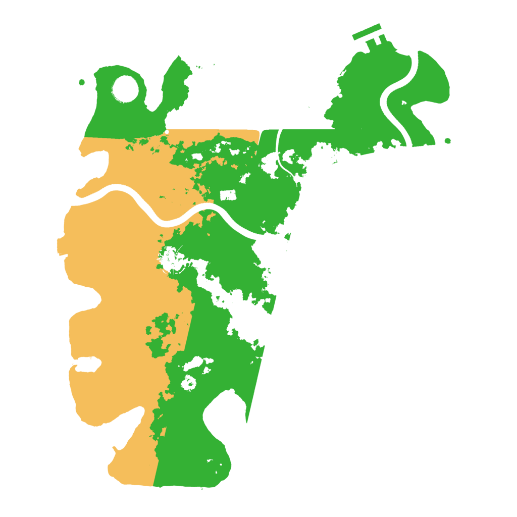 Biome Rust Map: Procedural Map, Size: 3500, Seed: 667031702