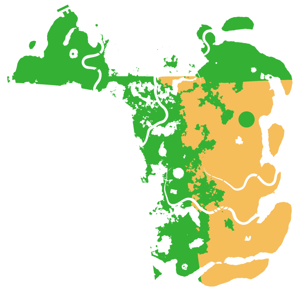 Biome Rust Map: Procedural Map, Size: 5000, Seed: 1995415599