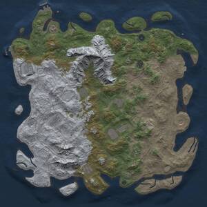 Thumbnail Rust Map: Procedural Map, Size: 5000, Seed: 1995415599, 17 Monuments