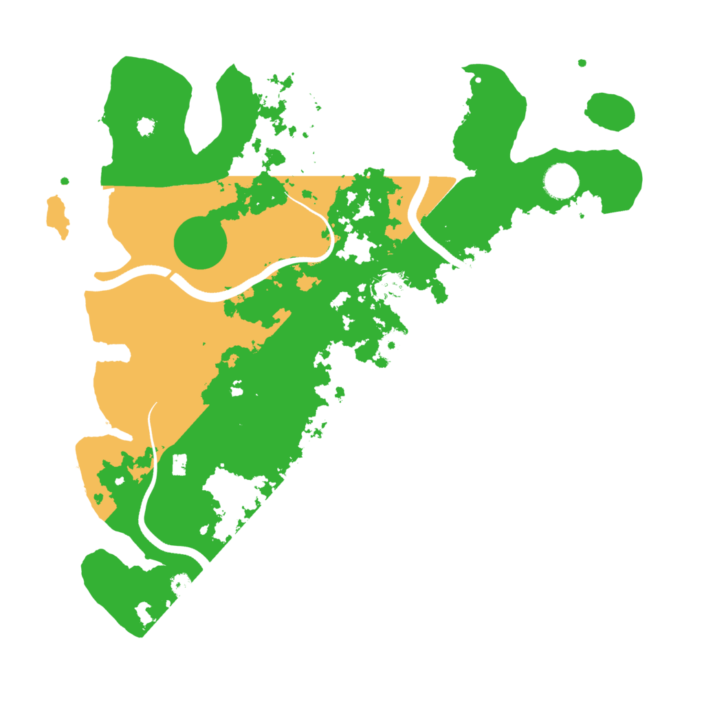 Biome Rust Map: Procedural Map, Size: 3500, Seed: 45698