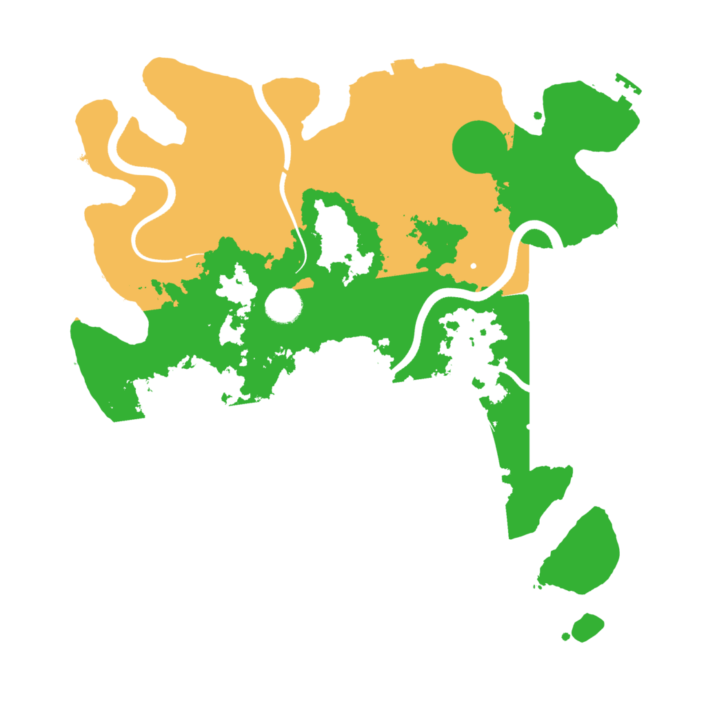 Biome Rust Map: Procedural Map, Size: 3500, Seed: 1815463463