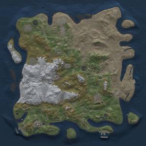 Thumbnail Rust Map: Procedural Map, Size: 4250, Seed: 1320194986, 19 Monuments