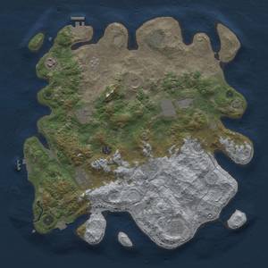 Thumbnail Rust Map: Procedural Map, Size: 4000, Seed: 706642079, 19 Monuments