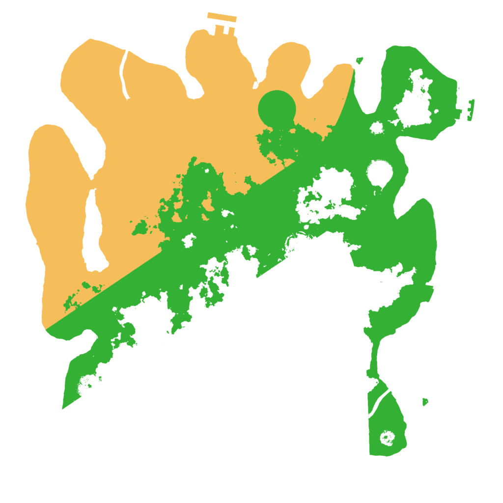 Biome Rust Map: Procedural Map, Size: 3500, Seed: 482325