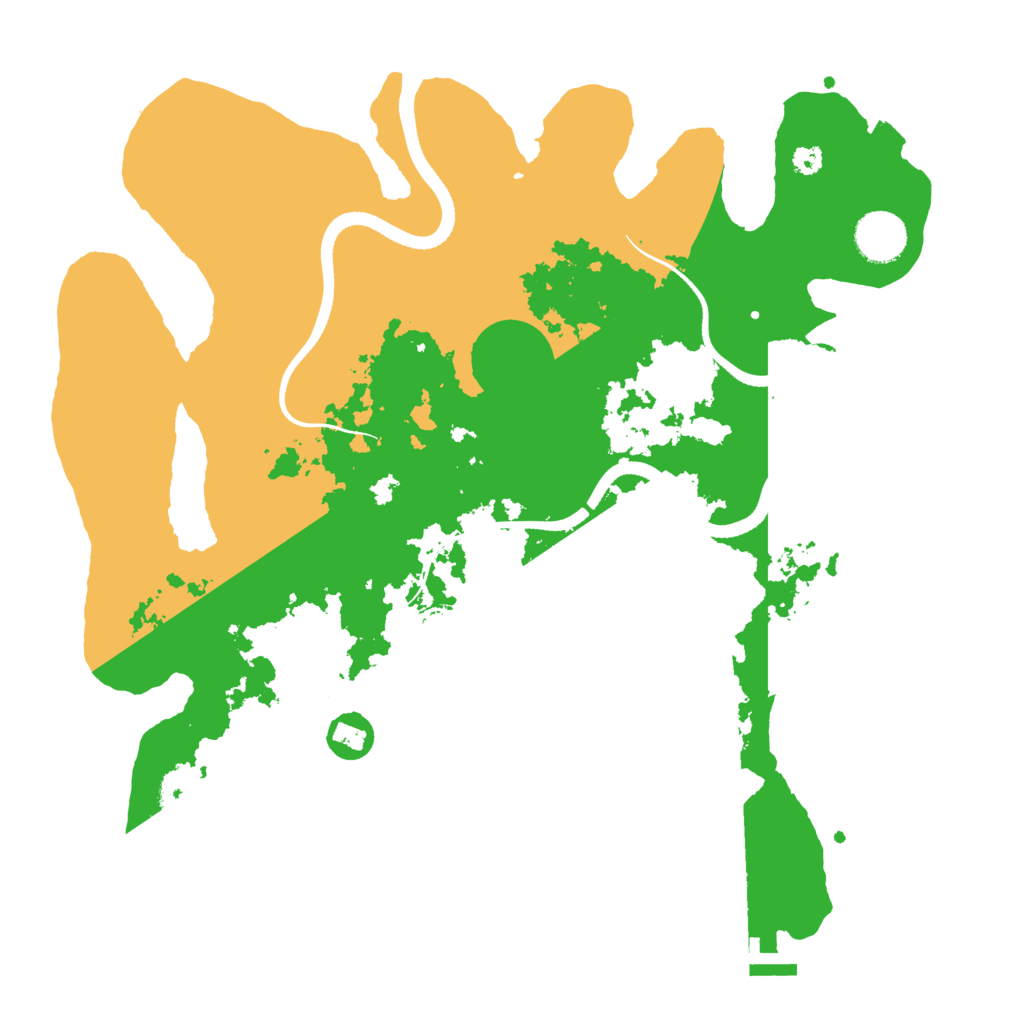 Biome Rust Map: Procedural Map, Size: 3500, Seed: 482325