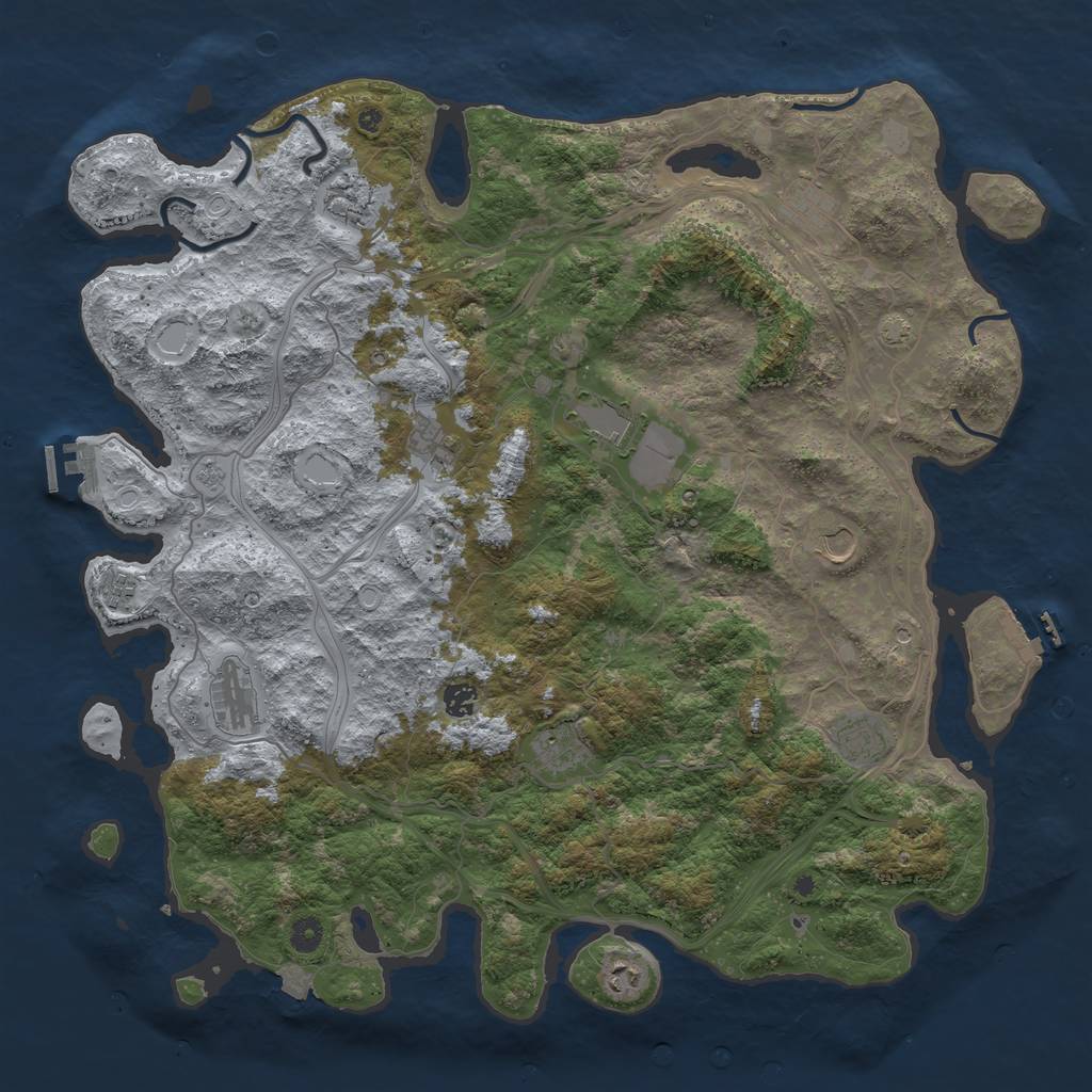 Rust Map: Procedural Map, Size: 4700, Seed: 230898, 19 Monuments