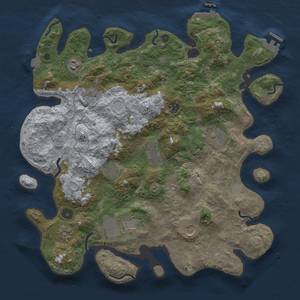 Thumbnail Rust Map: Procedural Map, Size: 4000, Seed: 642185974, 18 Monuments