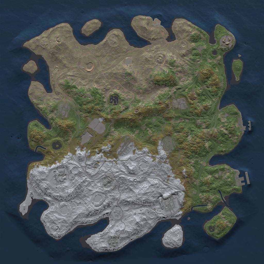 Rust Map: Procedural Map, Size: 4250, Seed: 12567381, 19 Monuments