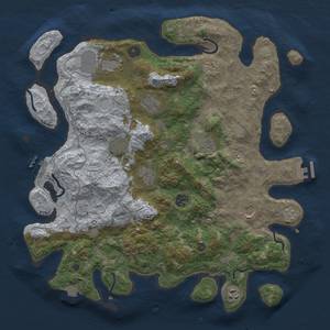 Thumbnail Rust Map: Procedural Map, Size: 4000, Seed: 118078391, 18 Monuments