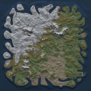 Thumbnail Rust Map: Procedural Map, Size: 6000, Seed: 3453453, 19 Monuments