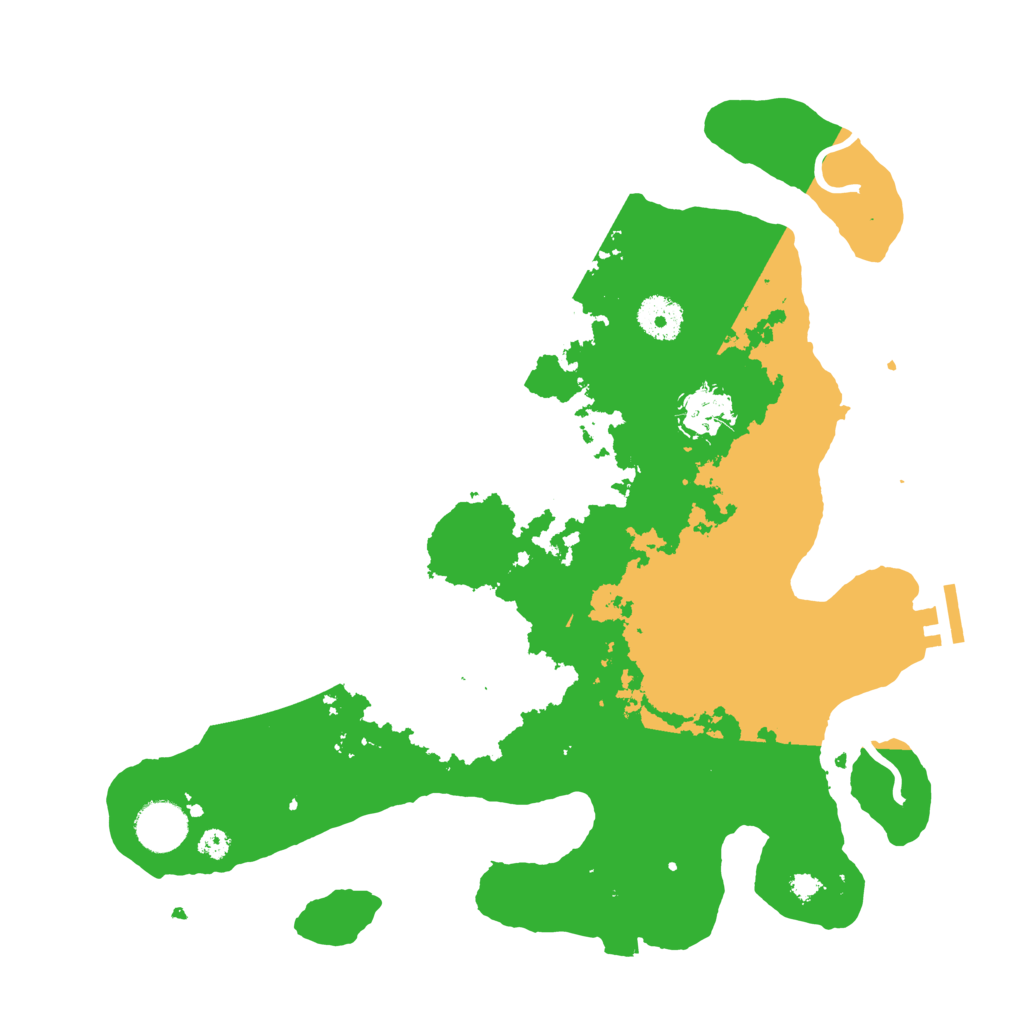 Biome Rust Map: Procedural Map, Size: 3500, Seed: 2072954597