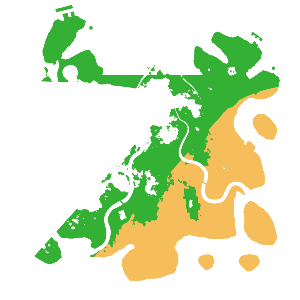 Biome Rust Map: Procedural Map, Size: 3500, Seed: 1879229534