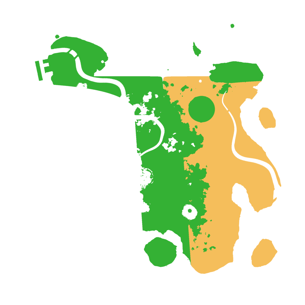 Biome Rust Map: Procedural Map, Size: 3093, Seed: 100