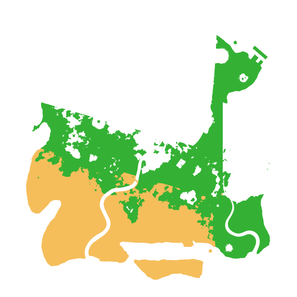 Biome Rust Map: Procedural Map, Size: 3500, Seed: 146694079