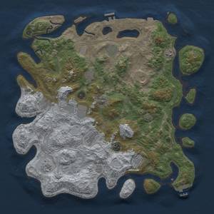 Thumbnail Rust Map: Procedural Map, Size: 4250, Seed: 464290418, 19 Monuments