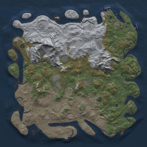 Thumbnail Rust Map: Procedural Map, Size: 5000, Seed: 845675, 19 Monuments