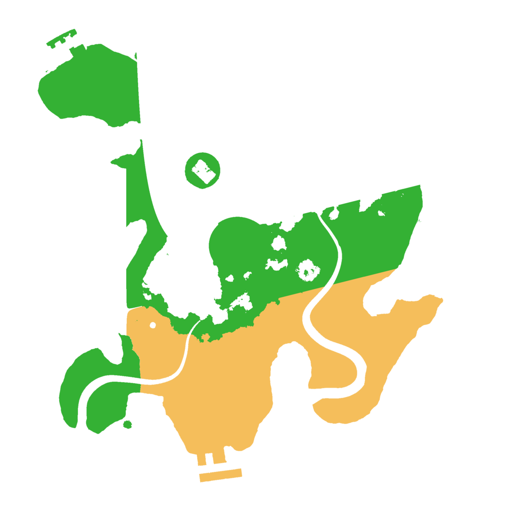 Biome Rust Map: Procedural Map, Size: 2410, Seed: 1