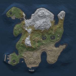 Thumbnail Rust Map: Procedural Map, Size: 2410, Seed: 1, 8 Monuments