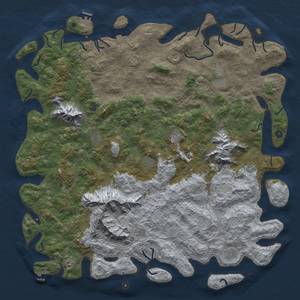 Thumbnail Rust Map: Procedural Map, Size: 6000, Seed: 841837112, 19 Monuments