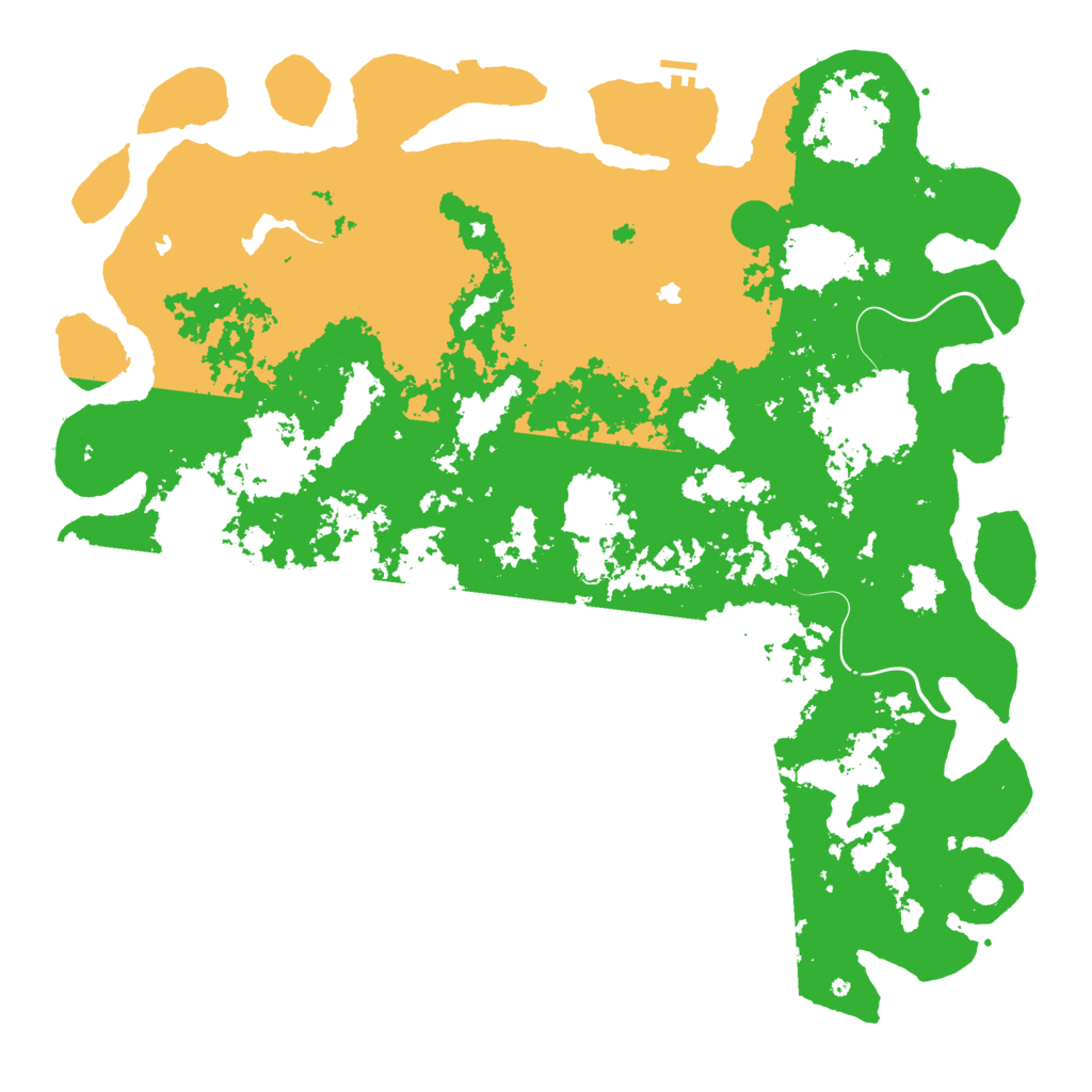 Biome Rust Map: Procedural Map, Size: 6000, Seed: 1399723682