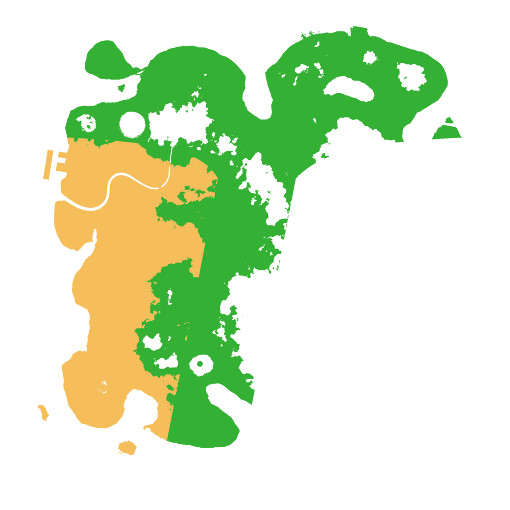 Biome Rust Map: Procedural Map, Size: 3500, Seed: 138104892