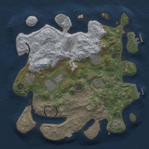 Thumbnail Rust Map: Procedural Map, Size: 3500, Seed: 526246955, 16 Monuments