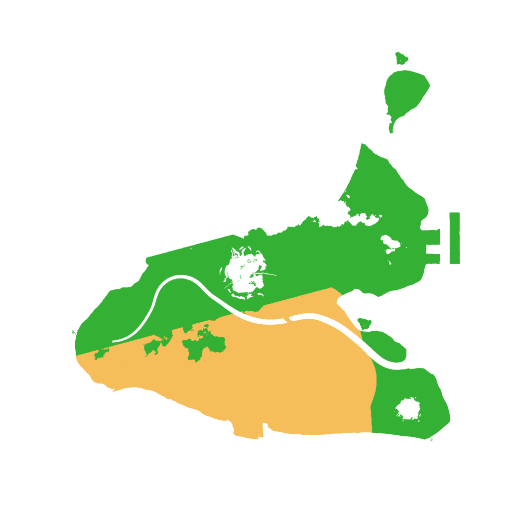 Biome Rust Map: Procedural Map, Size: 2000, Seed: 1838395534