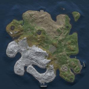 Thumbnail Rust Map: Procedural Map, Size: 3000, Seed: 595019182, 12 Monuments