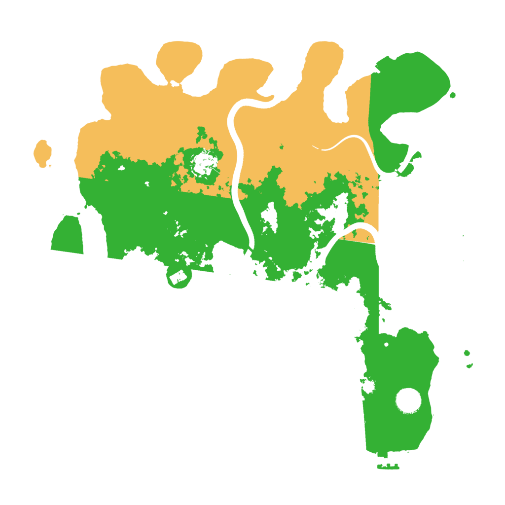 Biome Rust Map: Procedural Map, Size: 3500, Seed: 1068046125