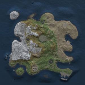 Thumbnail Rust Map: Procedural Map, Size: 2750, Seed: 1424718036, 10 Monuments