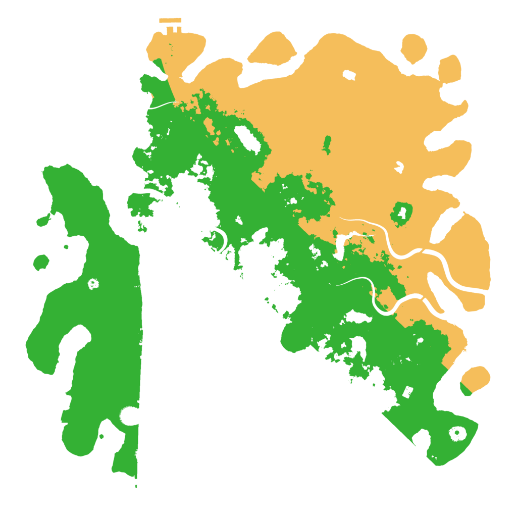 Biome Rust Map: Procedural Map, Size: 4750, Seed: 521