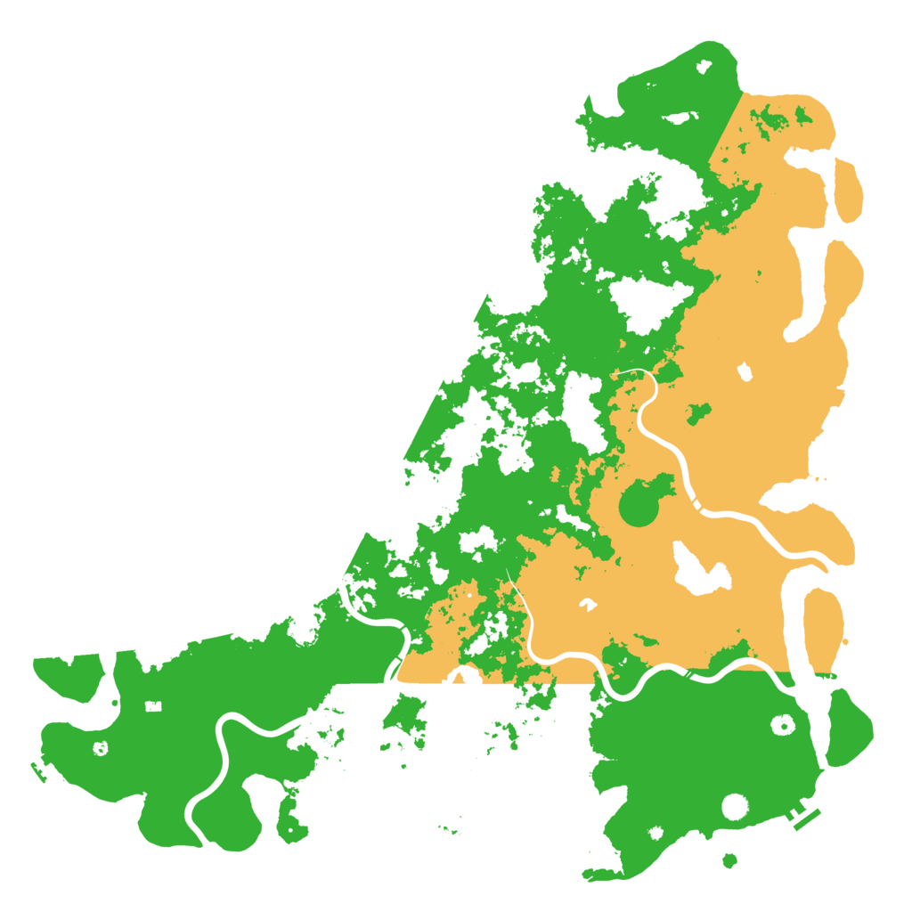 Biome Rust Map: Procedural Map, Size: 6000, Seed: 11118