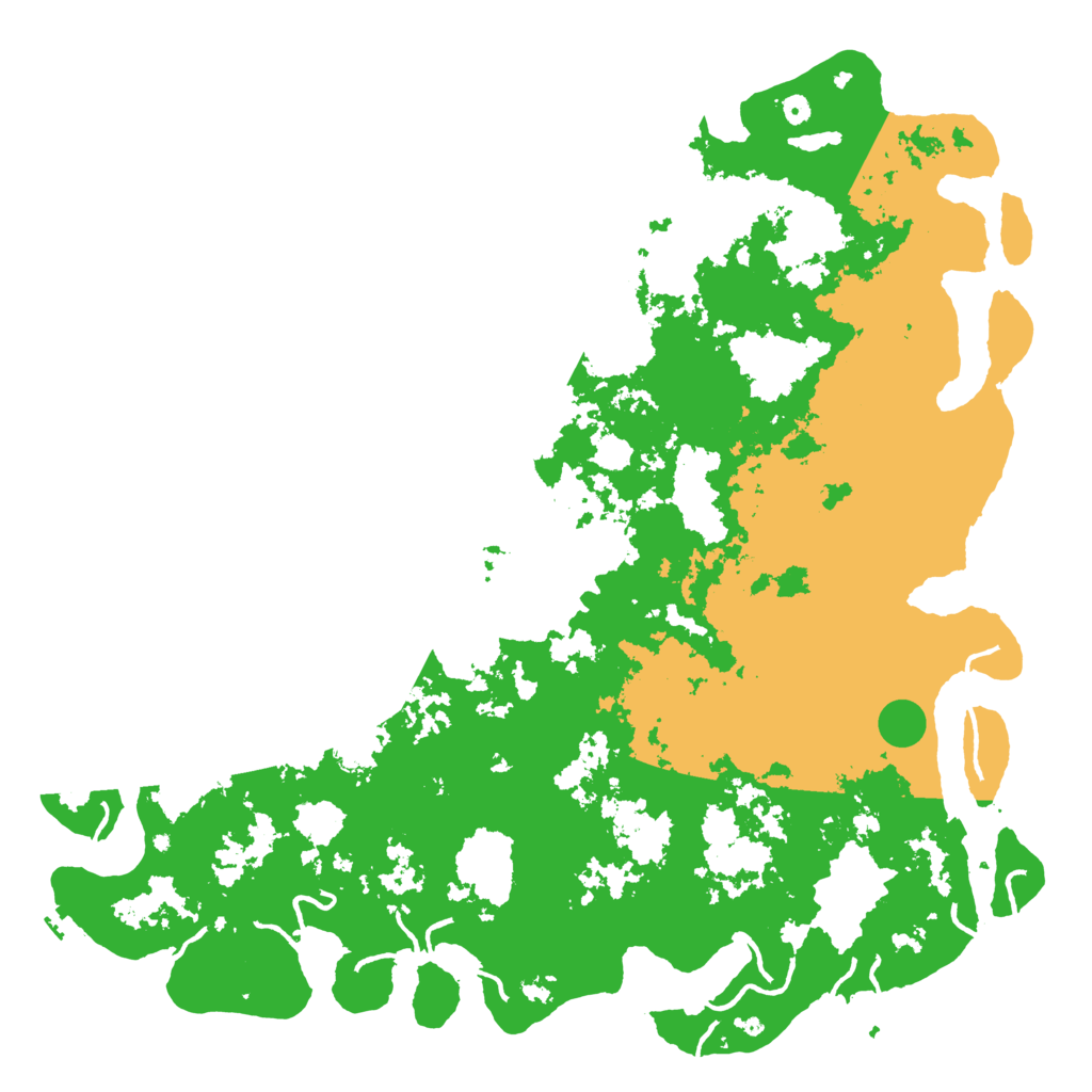 Biome Rust Map: Procedural Map, Size: 6000, Seed: 11118