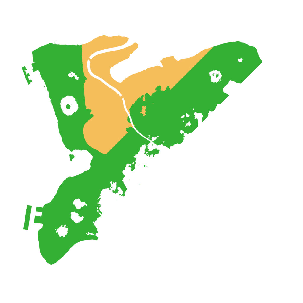 Biome Rust Map: Procedural Map, Size: 2500, Seed: 358055072