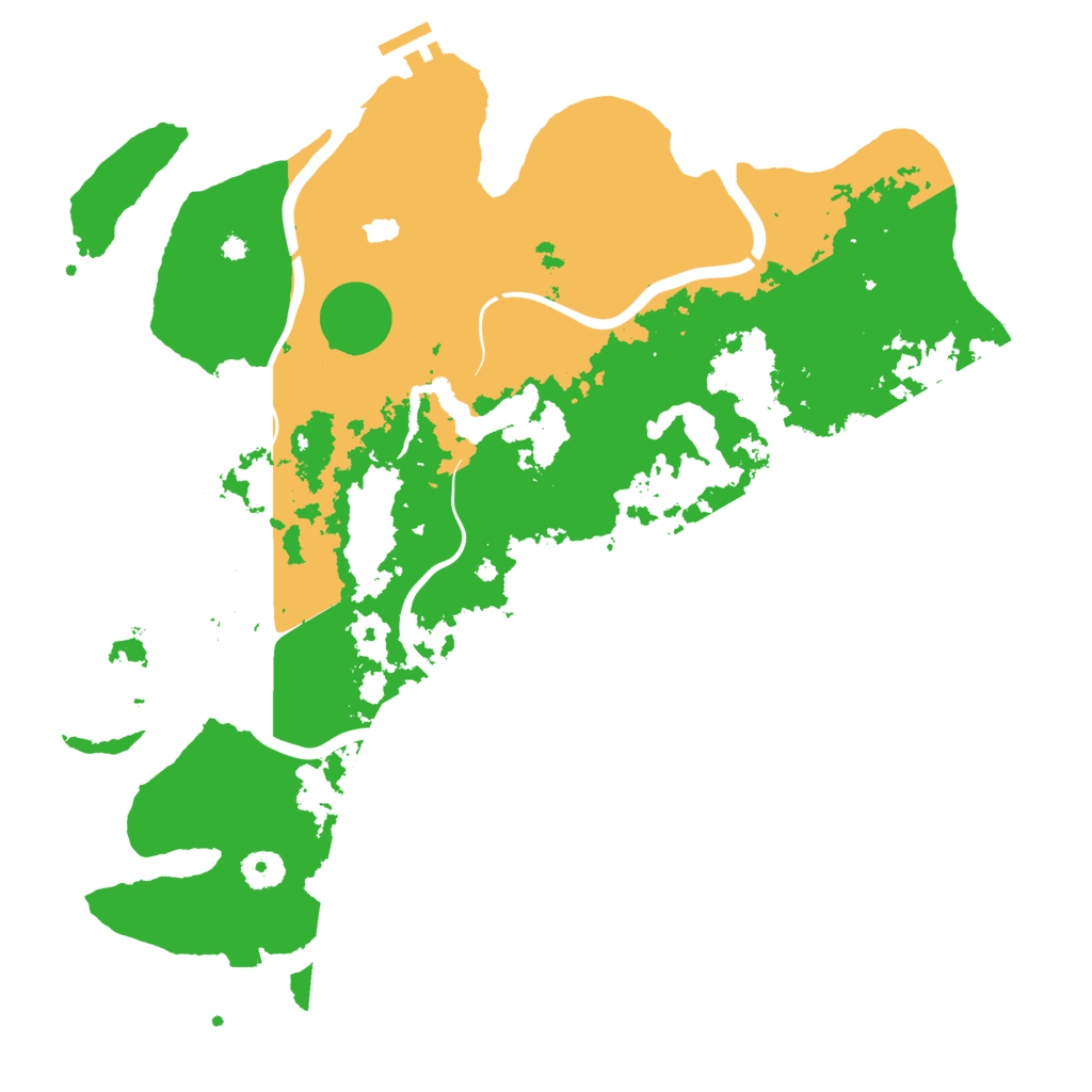Biome Rust Map: Procedural Map, Size: 4000, Seed: 9995555