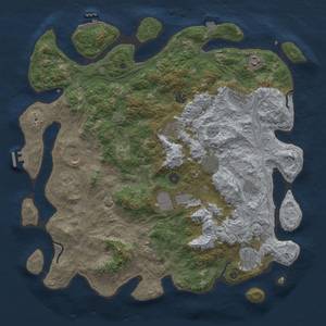Thumbnail Rust Map: Procedural Map, Size: 4500, Seed: 1006889942, 19 Monuments
