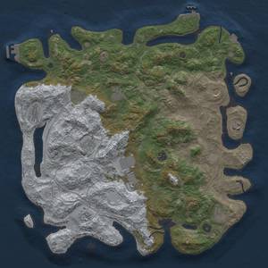 Thumbnail Rust Map: Procedural Map, Size: 4500, Seed: 1543205790, 19 Monuments