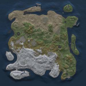 Thumbnail Rust Map: Procedural Map, Size: 3800, Seed: 82251520, 16 Monuments