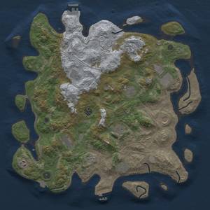 Thumbnail Rust Map: Procedural Map, Size: 4250, Seed: 2066929343, 19 Monuments