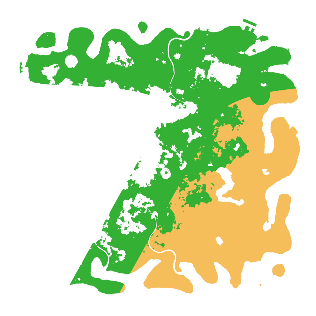 Biome Rust Map: Procedural Map, Size: 4500, Seed: 1295477438
