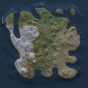 Thumbnail Rust Map: Procedural Map, Size: 3000, Seed: 958429971, 12 Monuments