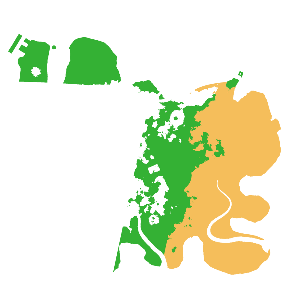 Biome Rust Map: Procedural Map, Size: 3000, Seed: 958429971