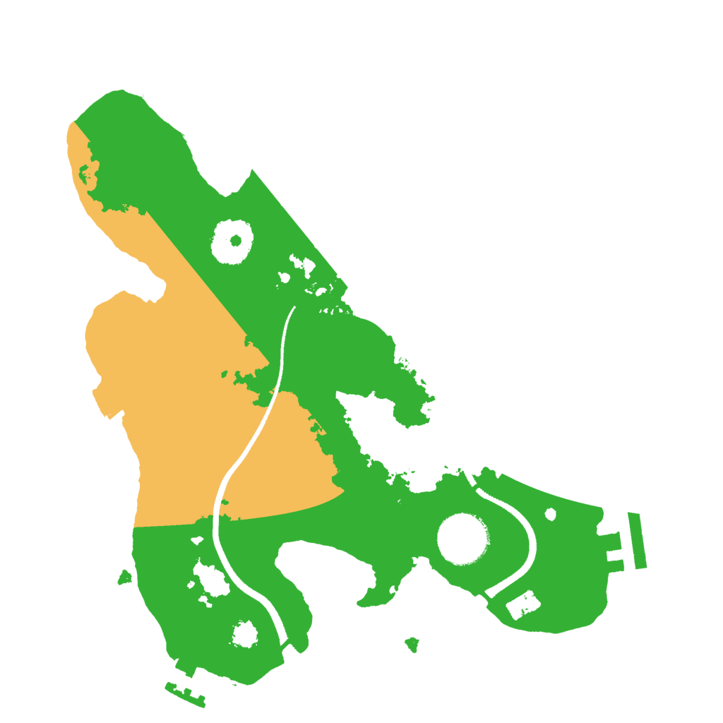 Biome Rust Map: Procedural Map, Size: 2500, Seed: 379970882