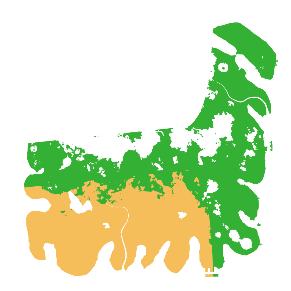 Biome Rust Map: Procedural Map, Size: 4500, Seed: 46000